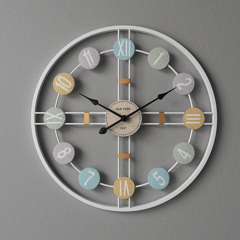 Vintage Creative Metal Wall Hanging Wall Clock