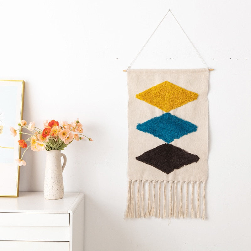 Tassel Handmade Woven Wall Hanging Tapestry