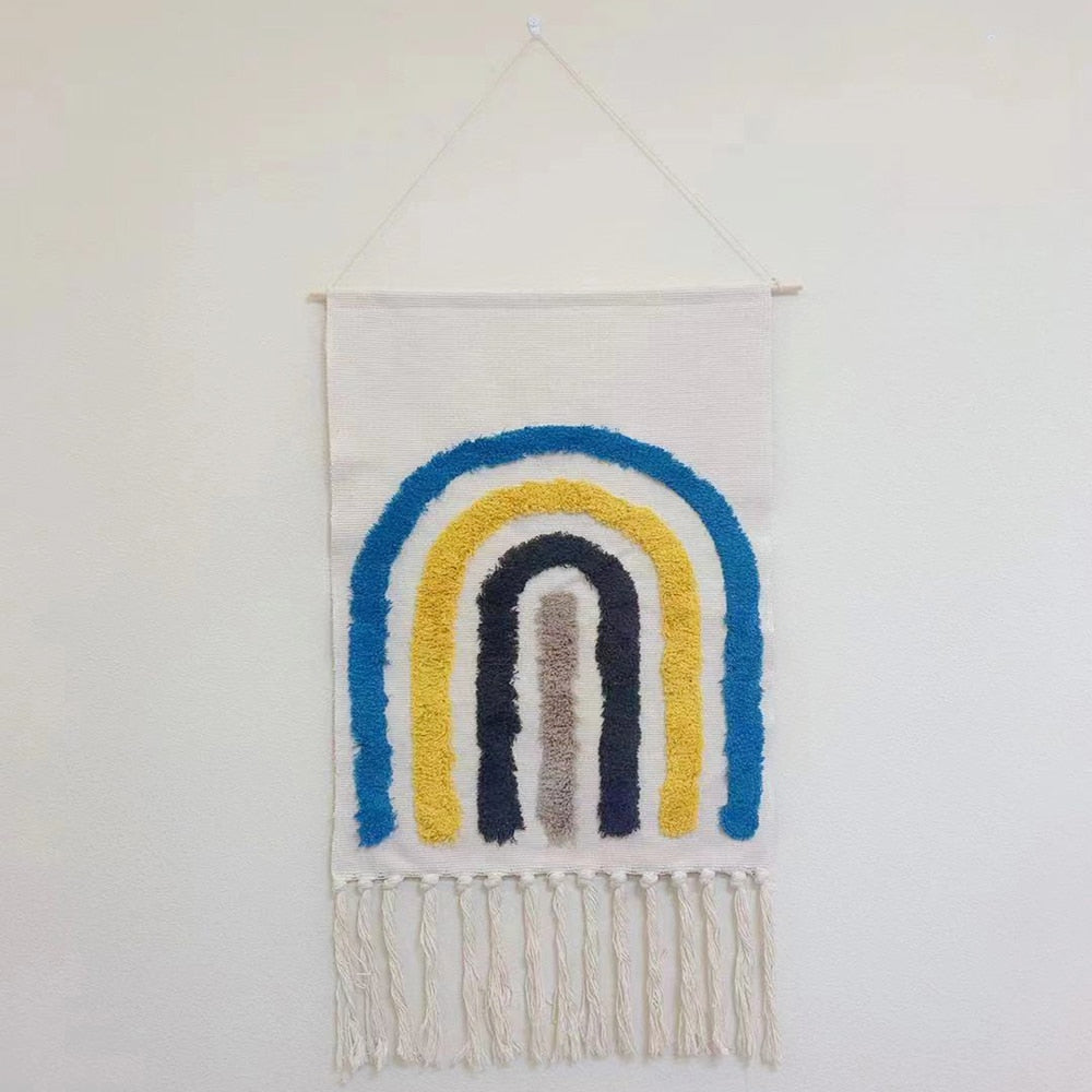 Tassel Handmade Woven Wall Hanging Tapestry