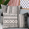 Vintage Black Cushion Cover Cotton Pillow Cover 45x45cm/30x50cm