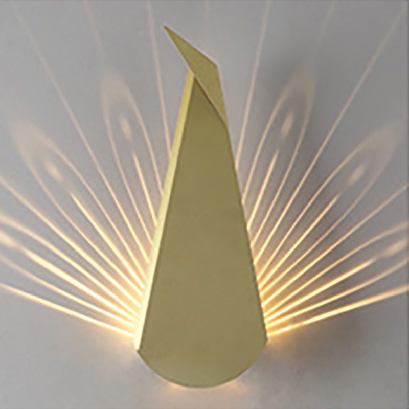 Bedside light wall lamp modern Simplicity peacock Lamps (AC220V)