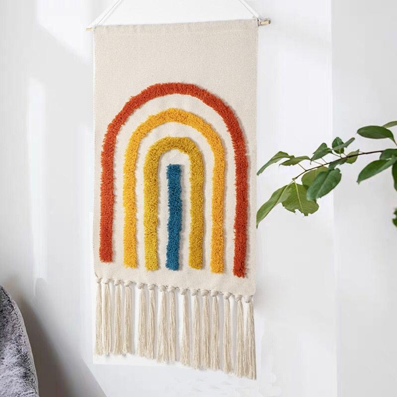 Tassel Handmade Woven Wall Hanging Tapestry