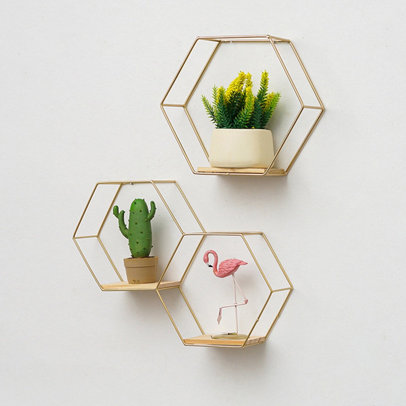 Wall Shelf Floating Shelves Wall Mounted Hexagon