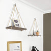 Hanging Wooden Plant Shelf Bracket Rack