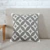 Emboridered Cushion Cover Grey Pink (45x45cm)