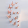 3D Hollow Butterfly Wall Decor (12 Pieces)