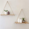 Hanging Wooden Plant Shelf Bracket Rack