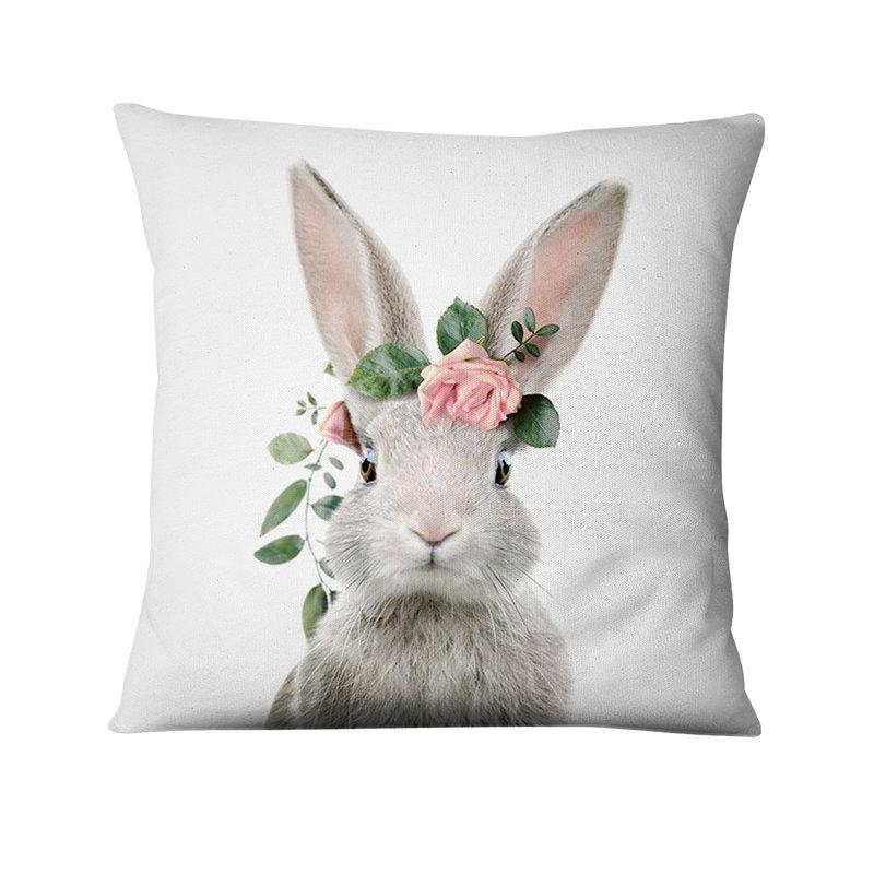 Flower Printed Cushion Cover