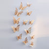 3D Hollow Butterfly Wall Decor (12 Pieces)