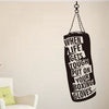 When life gets..Punch Bag Gloves Boxing Motivational Wall