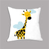 Cartoon Giraffe Lion Elephant Animal Printed Cushion Cover (5x45cm)