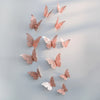 3D Hollow Butterfly Wall Decor (12 Pieces)