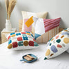 Cute Dots Embroidery Pillow Cushion Cover 45x45cm/30x50cm