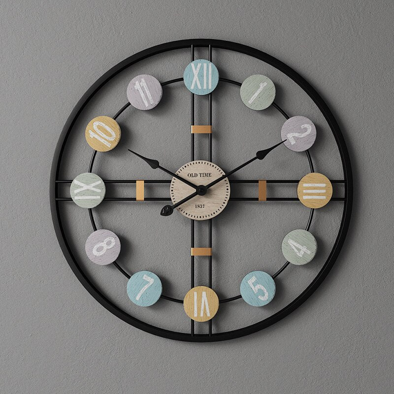 Vintage Creative Metal Wall Hanging Wall Clock