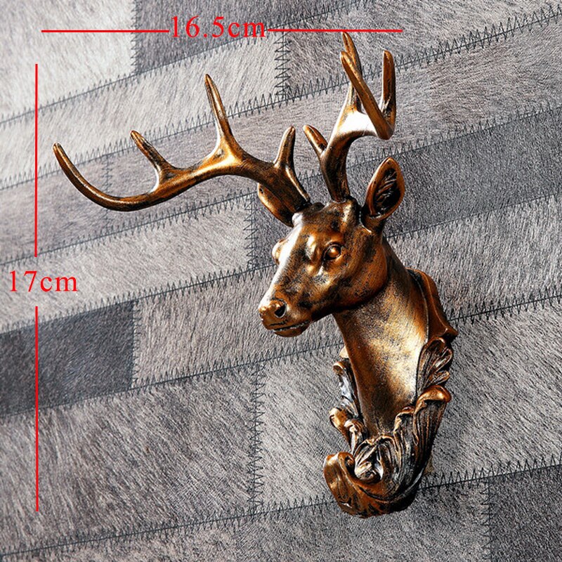 3D Deer Head Statue