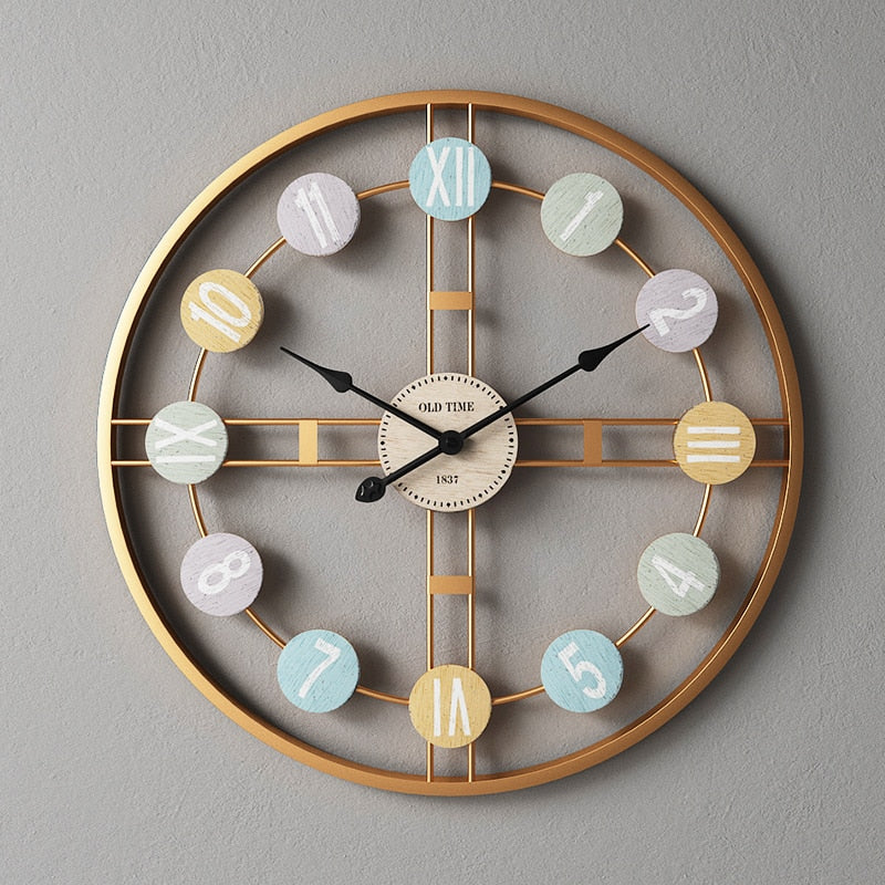 Vintage Creative Metal Wall Hanging Wall Clock