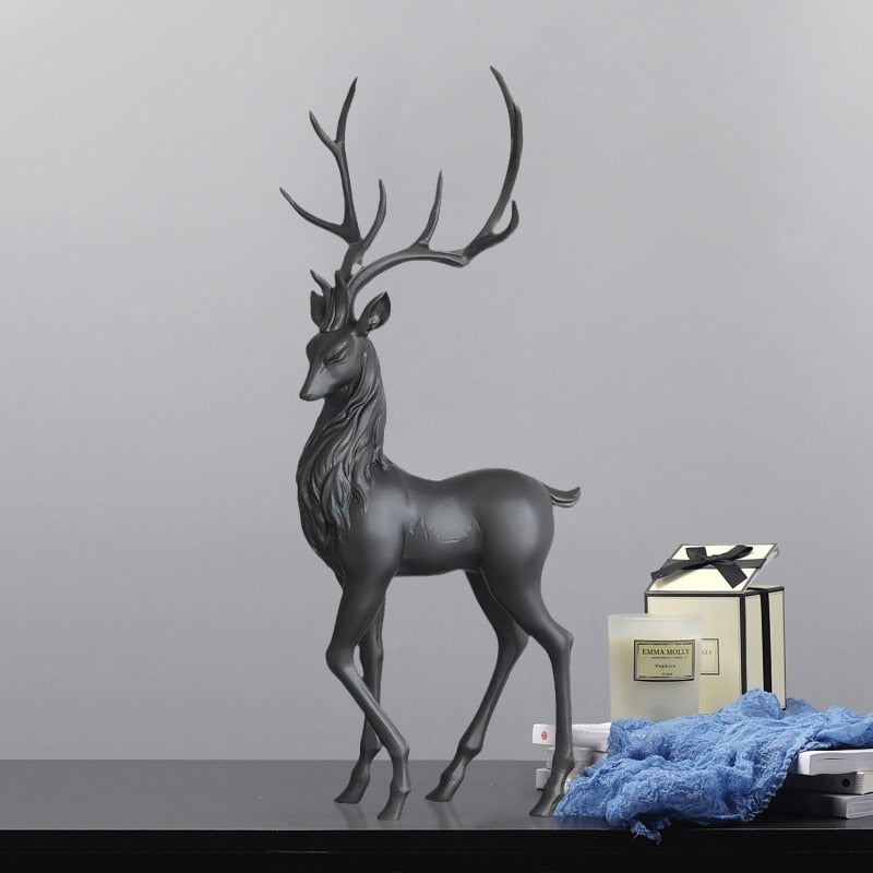 High End Deer Statue Reindeer Figurines