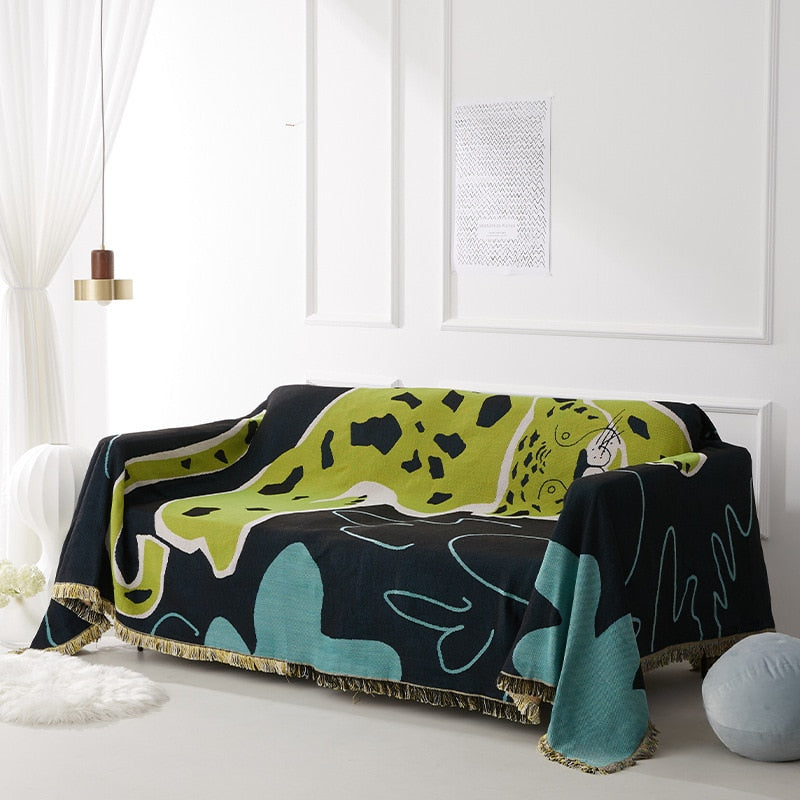 Geometric Blanket Sofa Decorative Slipcover