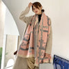 Horse Scarves Luxury Winter Cashmere Scarf  Blanket