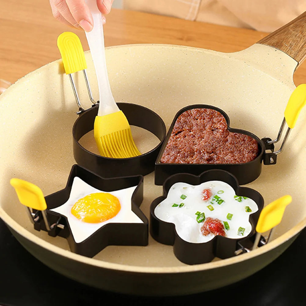 Pancake Shapers Creative DIY Molds Egg Omelet Non Stick Fry Cooking Utensils Kitchen Omelette Cooker Round Silicone