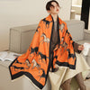 Horse Scarves Luxury Winter Cashmere Scarf  Blanket