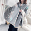 Horse Scarves Luxury Winter Cashmere Scarf  Blanket