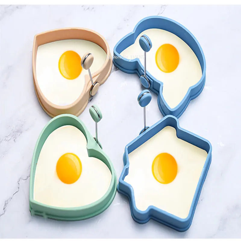 Imported silicone omelet mold baking pizza frying pancake ware non-stick mold hobo egg love breakfast model