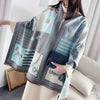 Horse Scarves Luxury Winter Cashmere Scarf  Blanket