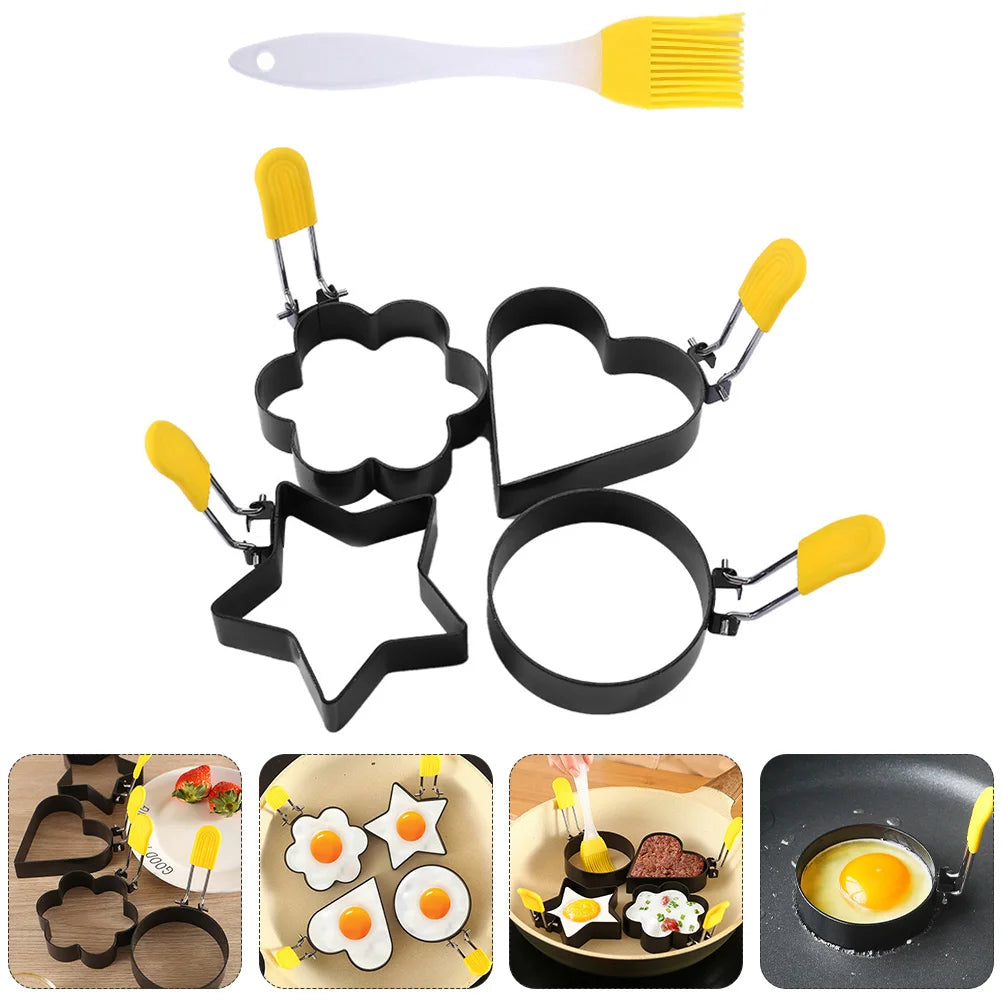 Pancake Shapers Creative DIY Molds Egg Omelet Non Stick Fry Cooking Utensils Kitchen Omelette Cooker Round Silicone