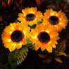 LED Solar Simulation Sunflower Night Lights Garden