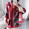 Horse Scarves Luxury Winter Cashmere Scarf  Blanket