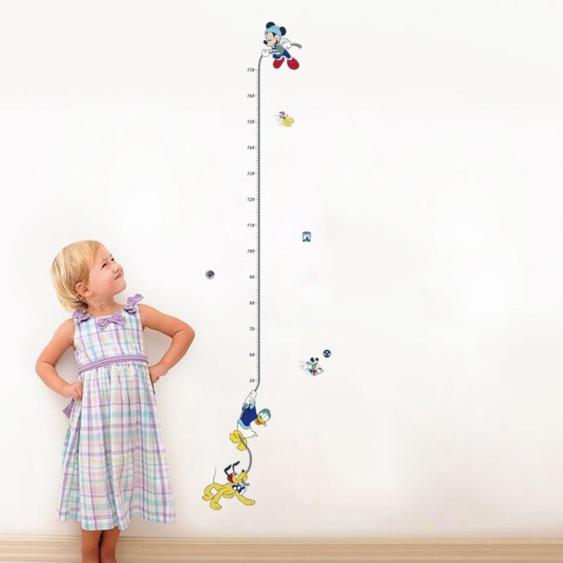 Mickey mouse pluto growth chart wall stickers