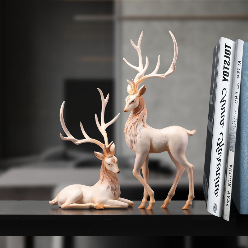 High End Deer Statue Reindeer Figurines