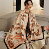 Horse Scarves Luxury Winter Cashmere Scarf  Blanket