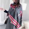 Horse Scarves Luxury Winter Cashmere Scarf  Blanket