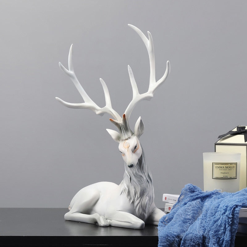 High End Deer Statue Reindeer Figurines