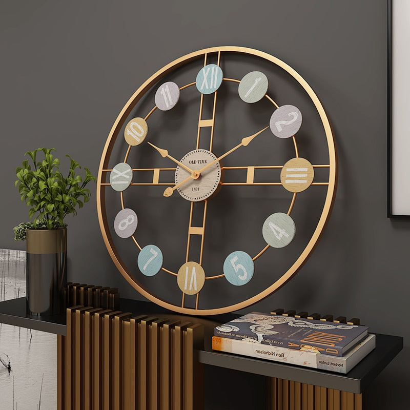 Vintage Creative Metal Wall Hanging Wall Clock